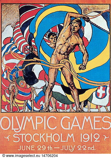 sports  Olympic Games  Stockholm 5.5. - 22.7.1912