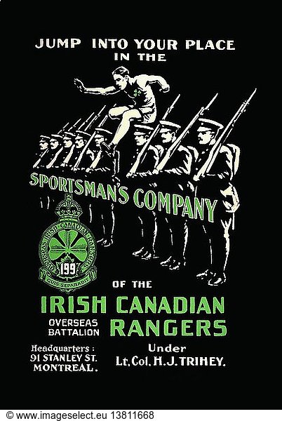 Sportsman´s Company (Irisch-Kanadische Rangers) 1918'.