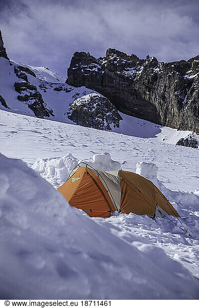 Spring Campsite on Mount Rainier