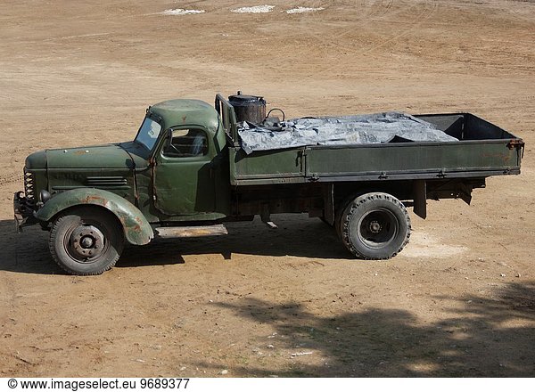 Spur Dunst schmutzig Lastkraftwagen Nordkorea