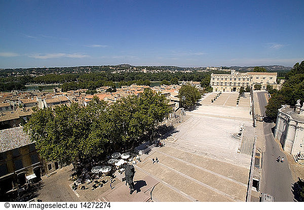 Square of the Popes  Avignon  Provence  France