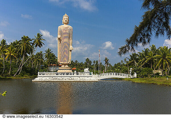 Sri Lanka  Pereliya  Giant Buddha statue in remembrance of the tsunami catastrophy