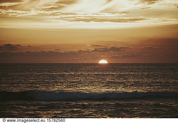 Sri Lanka  Western Province  Colombo  Sunset over Indian Ocean