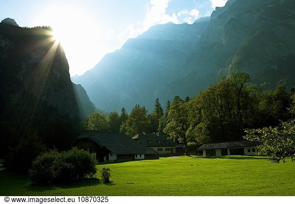 St Bartholoma  Konigssee  Berchtesgaden  Bavaria  Germany