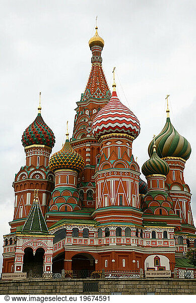 St. Basil's Church  Red Square  Moscow  Russia.