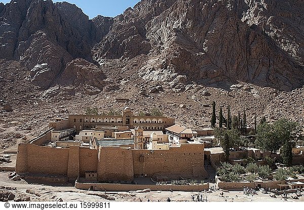 St. Catherine's Monastery was built between 548 and 565 and is one of the oldest working Christian monasteries in the world   the monastery is located at he foot of Mount Sinai  Egypt