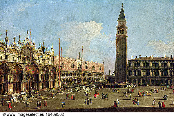 St Mark’s Square in Venice facing South