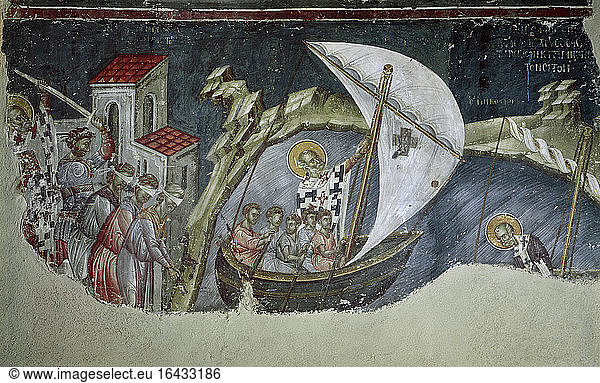 St Nicholas saves three warriors from execution…