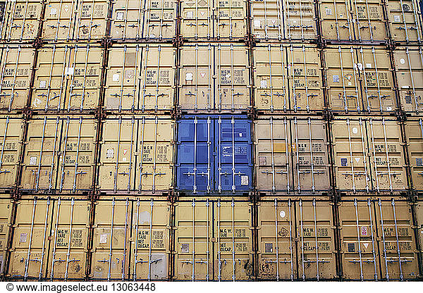 Stack of cargo containers