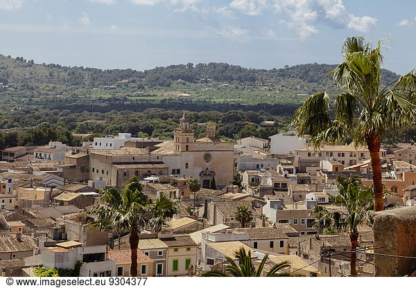 Stadt Ansicht Balearen Balearische Inseln Mallorca Spanien
