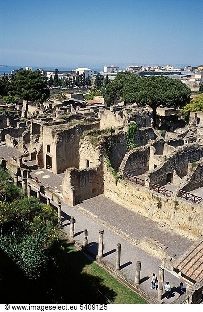 Stadt  Ausgrabungsstätte  Ruine  antik  Kampanien  Italien  römisch