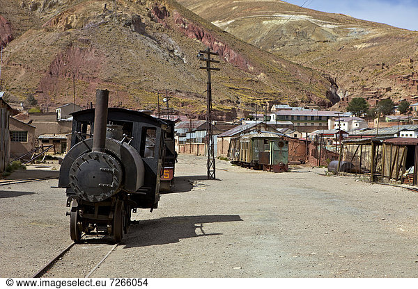Stadt  Bergwerk  Grube  Gruben  Verbindung  Bolivien  Geist  alt  Südamerika