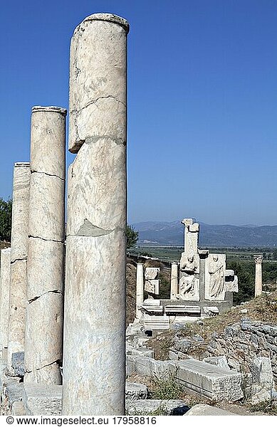 Stadt Ephesus  Izmir  Türkei  Asien