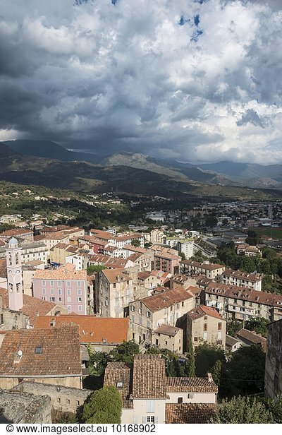 Stadtansicht  Altstadt von Corte  Korsika  Frankreich  Europa