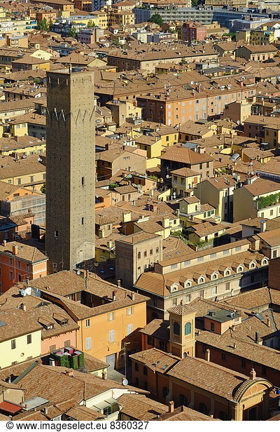 Stadtansicht  Stadtansichten  Europa  über  Stadt  1  Bologna  Emilia-Romangna  Italien