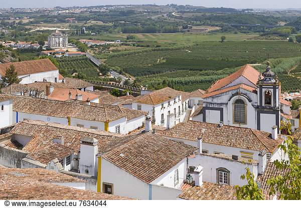 Stadtansicht Stadtansichten Europa Kirche Jesus Christus Heiligtum Portugal