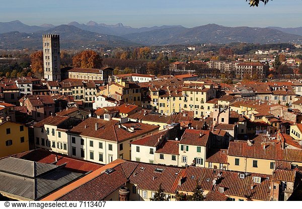 Stadtansicht  Stadtansichten  Italien  Lucca  Toskana