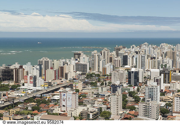 Stadtansicht Stadtansichten Ozean Ansicht Luftbild Fernsehantenne Brasilien
