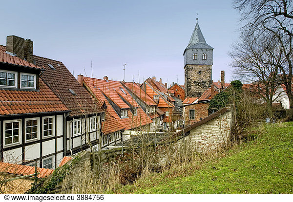 Stadtbild von Hildesheim  Niedersachsen  Deutschland  Europa