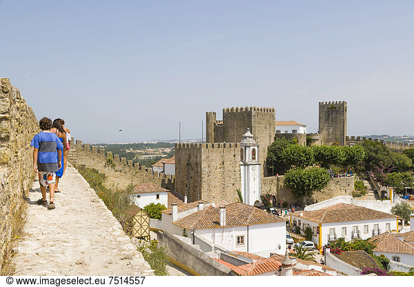 Stadtmauer Europa Ansicht Portugal