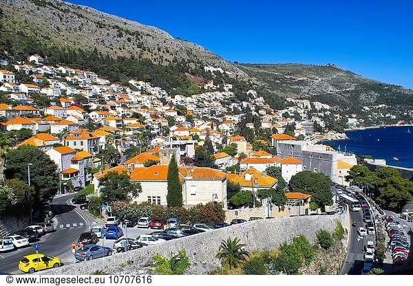 Stadtmauer sehen Stadt Kroatien Dubrovnik neu alt