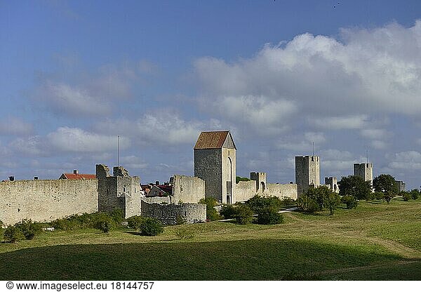 Stadtmauer  Visby  Gotland  Schweden1