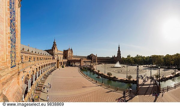 Stadtplatz amerikanisch bauen Süden Provinz Sevilla Messe Messen Andalusien Sevilla