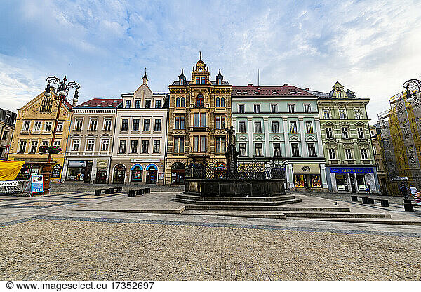 Stadtplatz  Liberec  Tschechische Republik  Europa