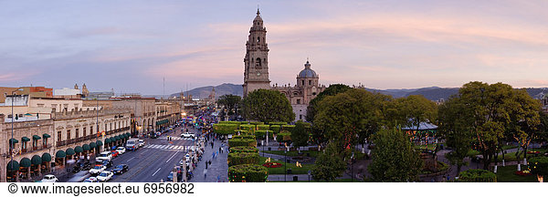 Stadtplatz  Mexiko  Michoacan  Morelia