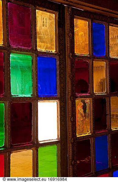 Stained glass windows  Meherangarh Fort  Jodhpur