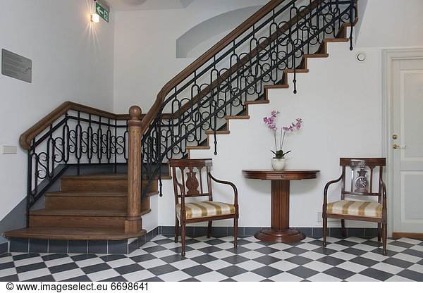 Staircase in an Elegant Hall