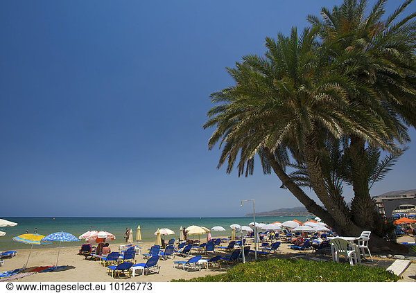 Stalida Beach bei Malia  Kreta  Griechenland  Europa