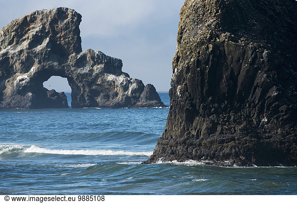 Stapel Amerika Küste Meer Entdeckung vorwärts Verbindung Anzahl Cannon Beach Oregon