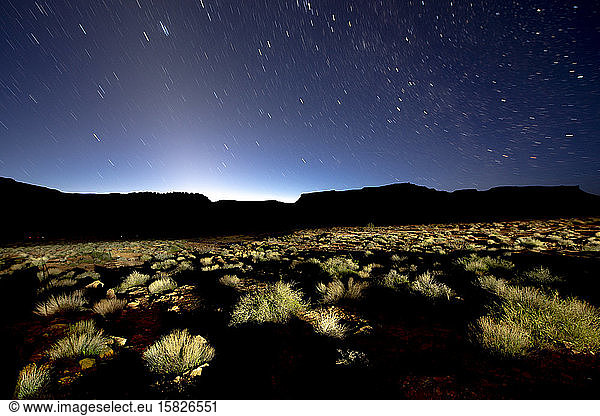 Stark landscape in the desert