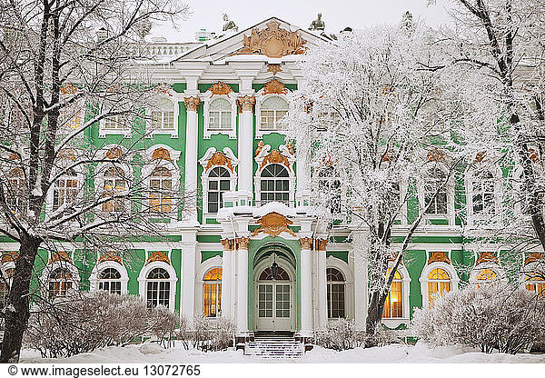 State Hermitage Museum during winter
