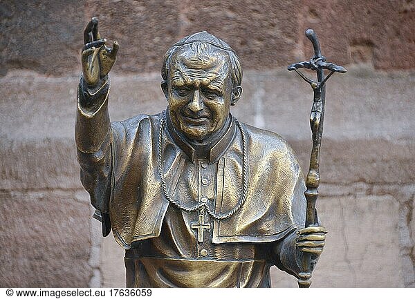 Statue Papst Johannes Paul II. Mexiko Stadt  Mexiko  Mittelamerika