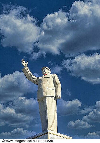Statue von Mao Tse-tung  Vorsitzender der Kommunistischen Partei Chinas  Lijiang  Yunnan  China  Asien