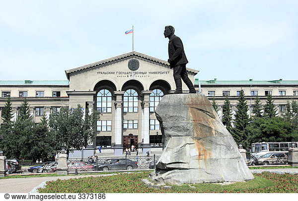 Statue von sverdlov yekaterinburg