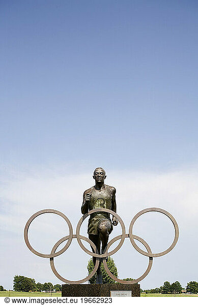 Statues of Jesse Owens  an Olympic great and native of Alabama.