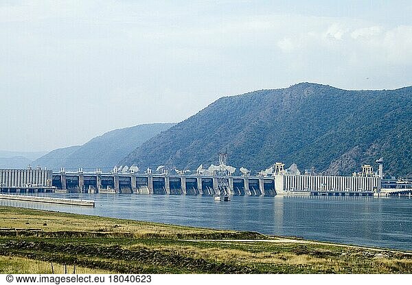 Staudamm  Eisernes Tor  Donau  Serbien  Europa