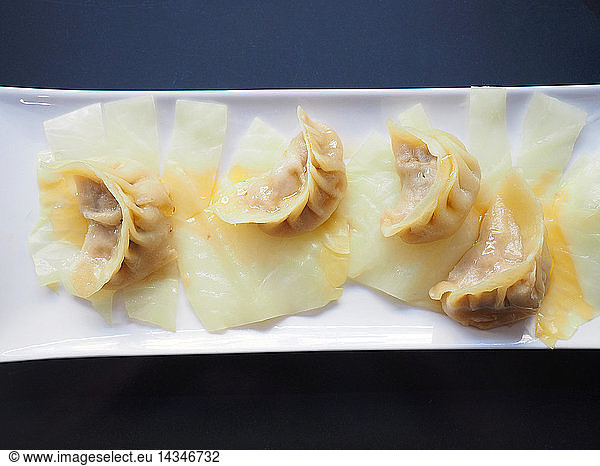 Steamed vegetables dumplings  Lombardy  Italy  Europe