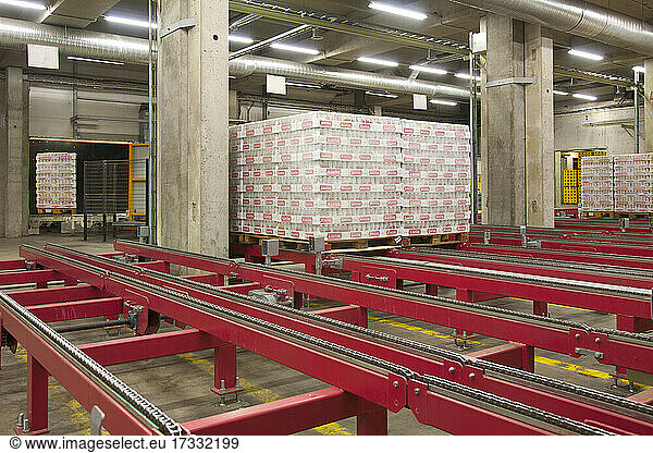 Steel platform for pallets  equipment in warehouse