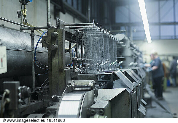 Steel wool cleaners in the factory  Lahr  Baden-Wuerttemberg  Germany