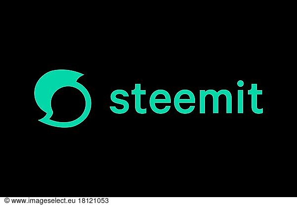 Steemit  Logo  Black background