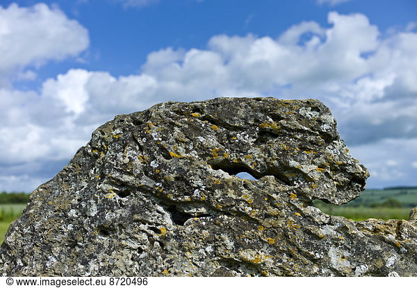 Stein  Großbritannien  klein  Monument  Form  Formen  mögen  Cotswolds  antik  Oxfordshire