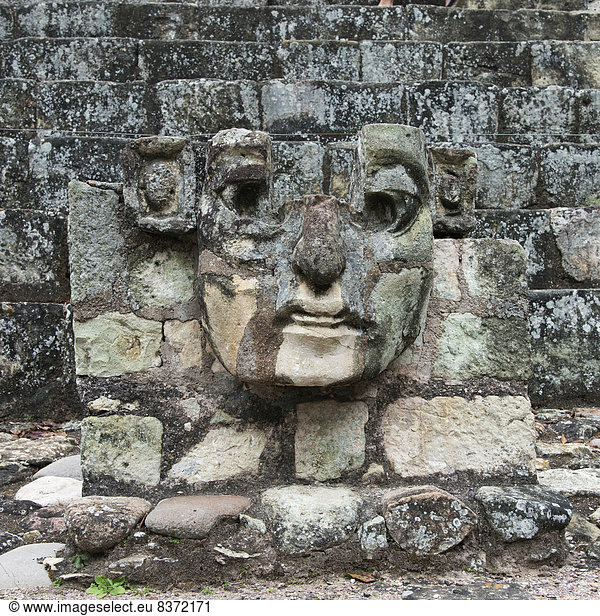 Steinmauer  Stein  Zivilisation  Ruine  schnitzen  Honduras  Maya