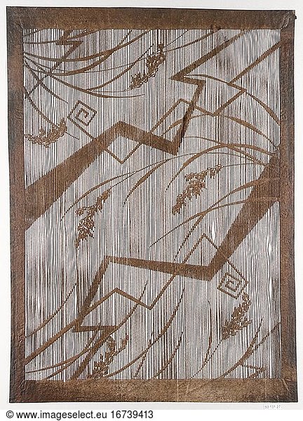 Stencil  ca. 1615–1868. Edo period (1615–1868).
Paper  54.61 × 40.01 cm.
Inv. Nr. 53.101.27
New York  Metropolitan Museum of Art.