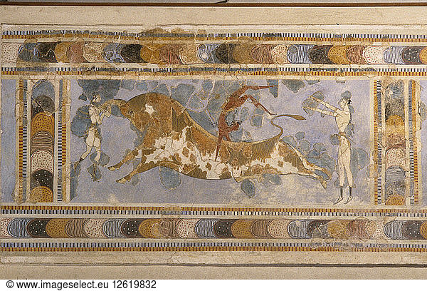 Stiersprung (aus dem Palastkomplex von Knossos). Künstler: Kultur der Bronzezeit