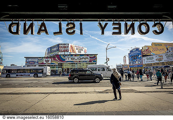Stillwell Avenue subway station; Coney Island  Brooklyn  New York  United States of America