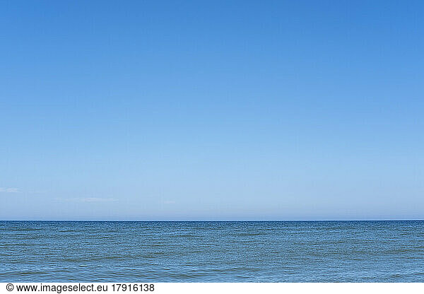 Stock photo of calm blue ocean and sky  Cape Cod  Massachusetts